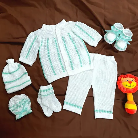 Conjunto Recogido Blanco/Verde Menta