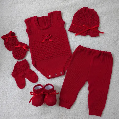 Body Pantalón Largo Rojo