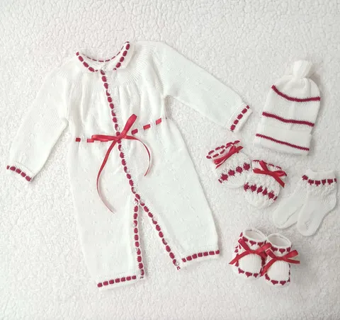 Mameluco Blanco / Rojo