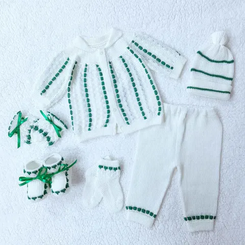 Conjunto Recogido Blanco/Verde