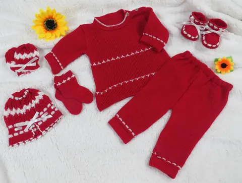 Sweater Rojo/Blanco