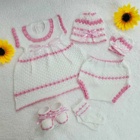 Traje Victoria Blanco/Rosado