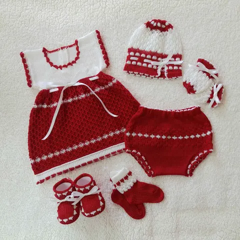 Traje Rojo/Blanco