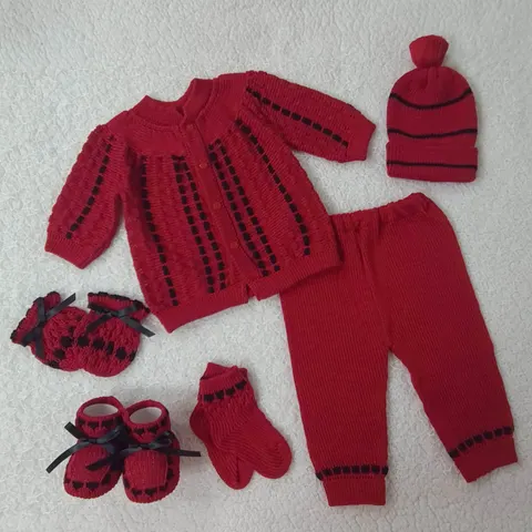 Conjunto Recogido Rojo/Negro