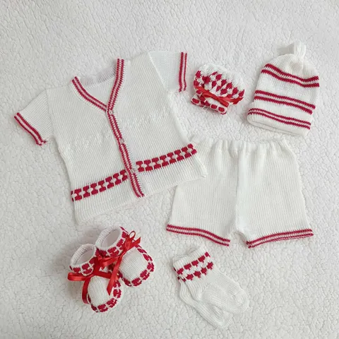 Camisa Blanco/Doble Rojo