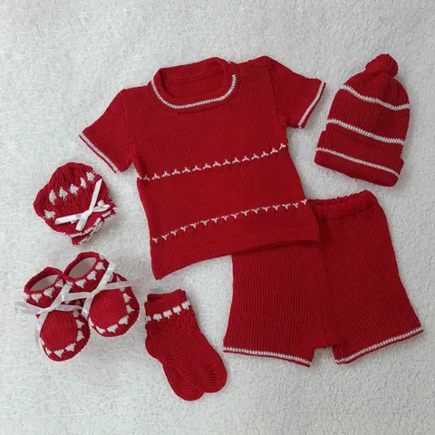 Sweater Rojo/Blanco