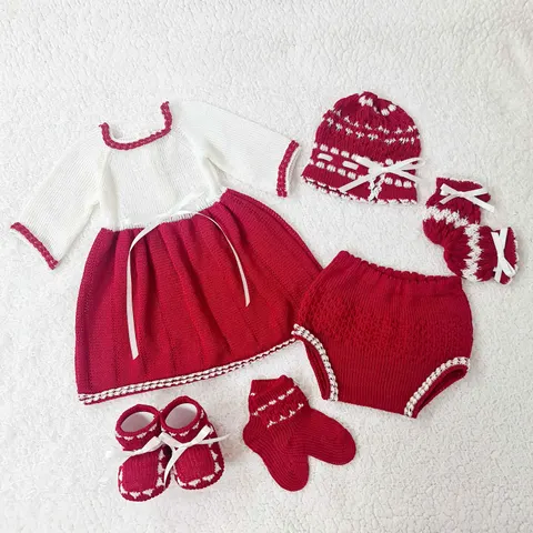 Traje Emperatriz Rojo/Blanco