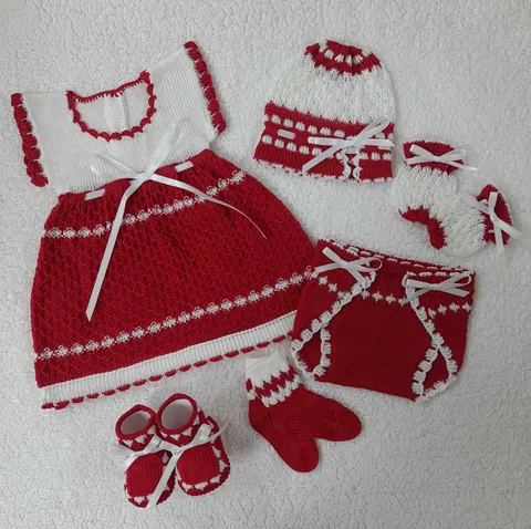 Traje Rojo/Blanco