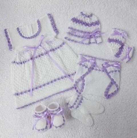 Traje Lucia Blanco/Lila