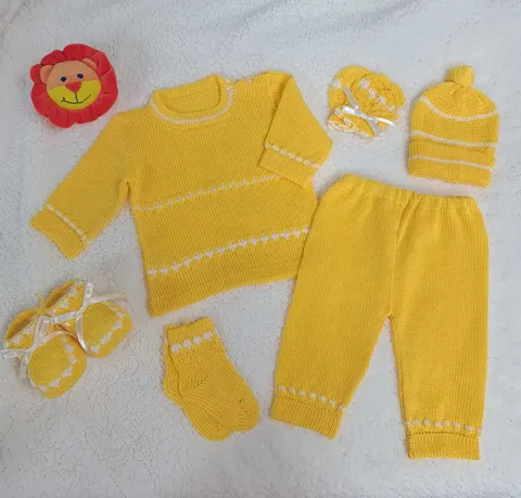 Sweater Amarillo/Blanco