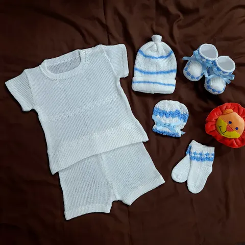 Sweater Blanco/Celeste