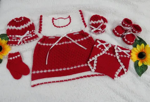 Traje Rojo/Blanco