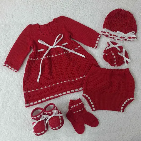 Traje Brigitte ML Rojo Blanco
