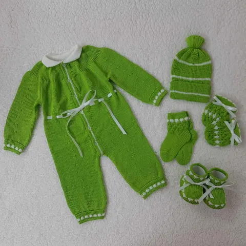 Mameluco Verde/Blanco