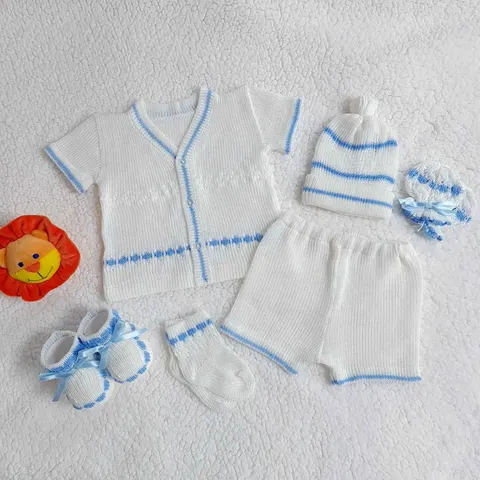 Camisa Blanco/Celeste