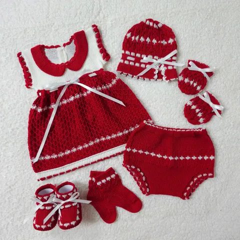 Traje Rojo/Blanco