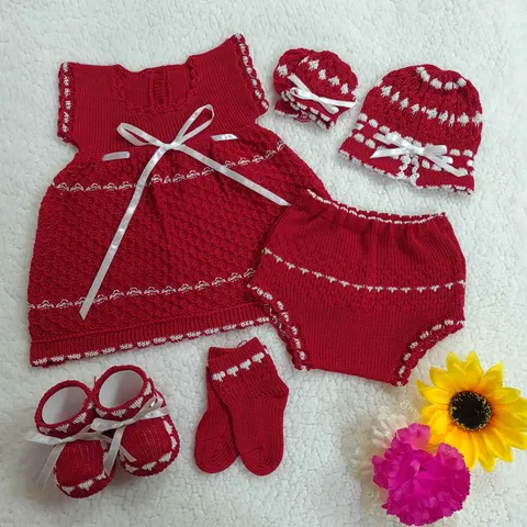 Traje Rojo/Blanco