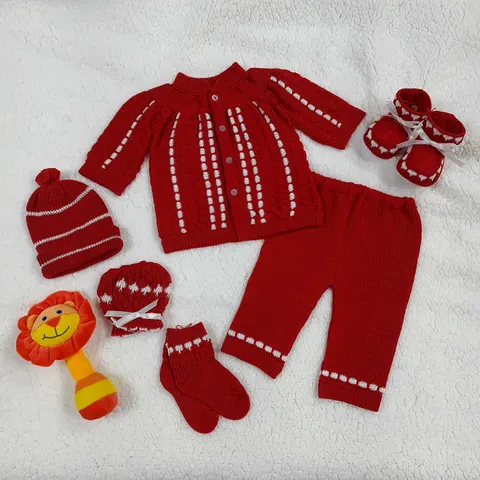 Conjunto Recogido Rojo/Blanco