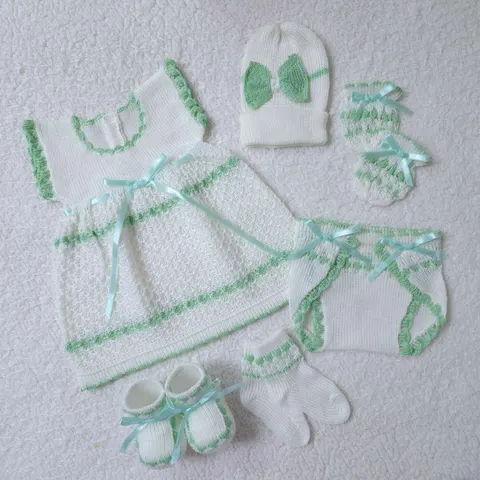 Traje Blanco/Verde