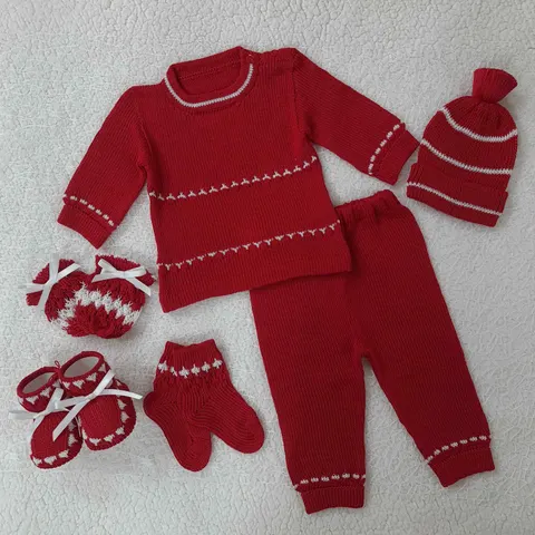 Sweater Rojo/Blanco