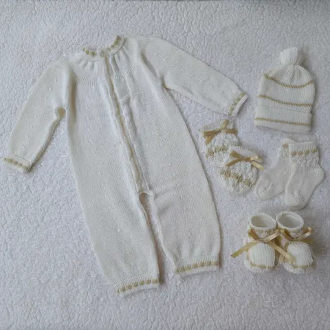 Mameluco Blanco Crema / Beige
