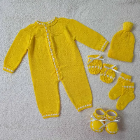 Mameluco Amarillo/Blanco