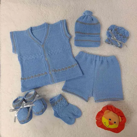 Camisa Celeste/Gris